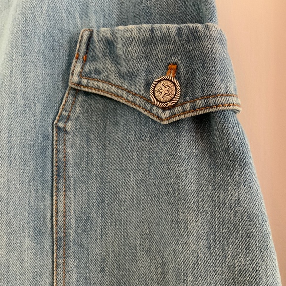 AUTHENTIC RARE VINTAGE CHANEL BLUE DENIM DRESS 38 EXCELLENT PREOWNED CONDITION - Picture 2 of 16